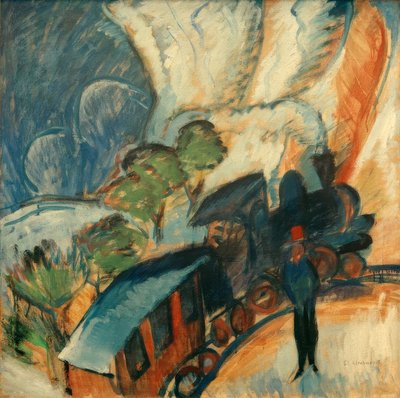 Rhaetian Railway by Ernst Ludwig Kirchner